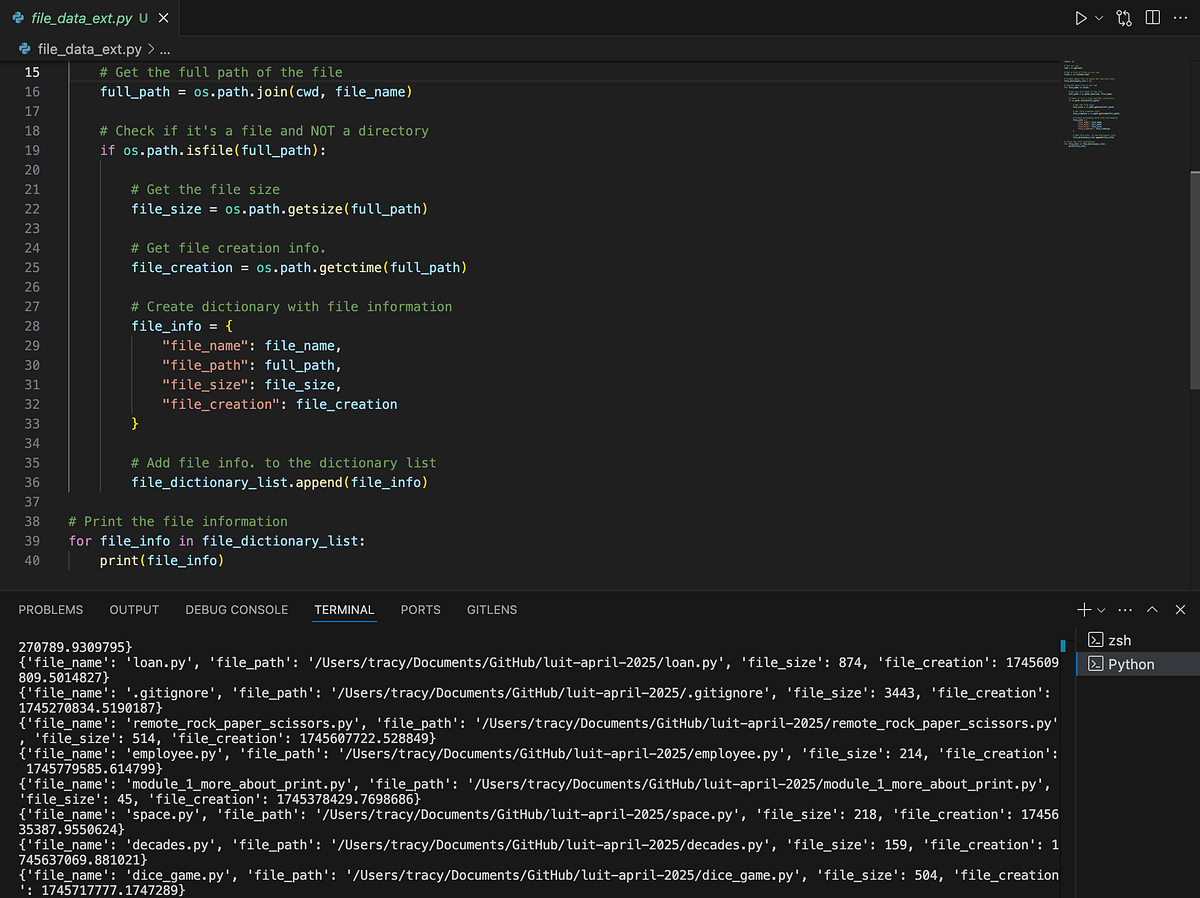 File Data Extraction using a Python Script. | by Omawattee Rosario | Medium