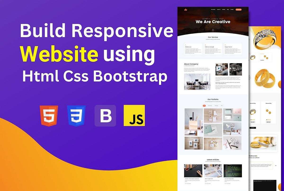I will develop a responsive website with html css bootstrap - Nur Nahid ...