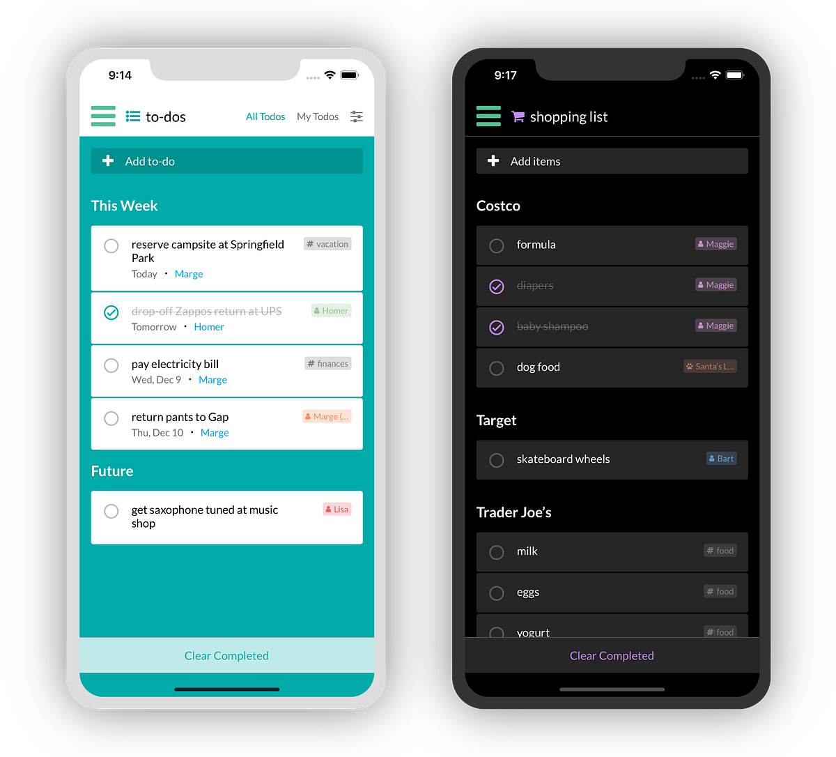 Clear Completed Items Design Updates By Kukini App Medium