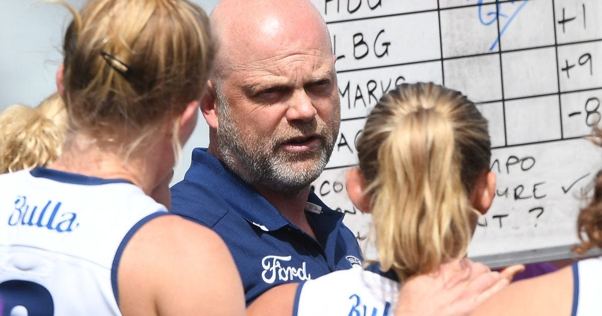 Geelong Cats AFLW coach Dan Lowther — Photo by Julian Smith (AAP)