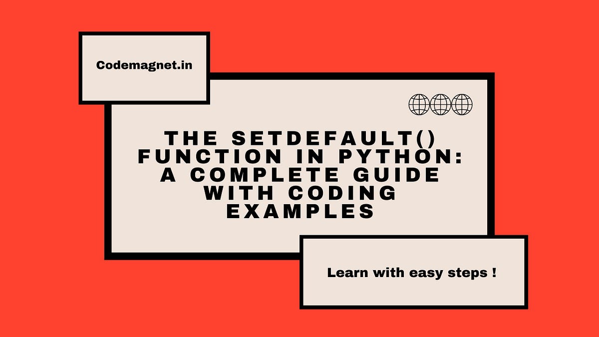 Unlock Python’s Hidden Gem: Master the setdefault() Function with Our ...