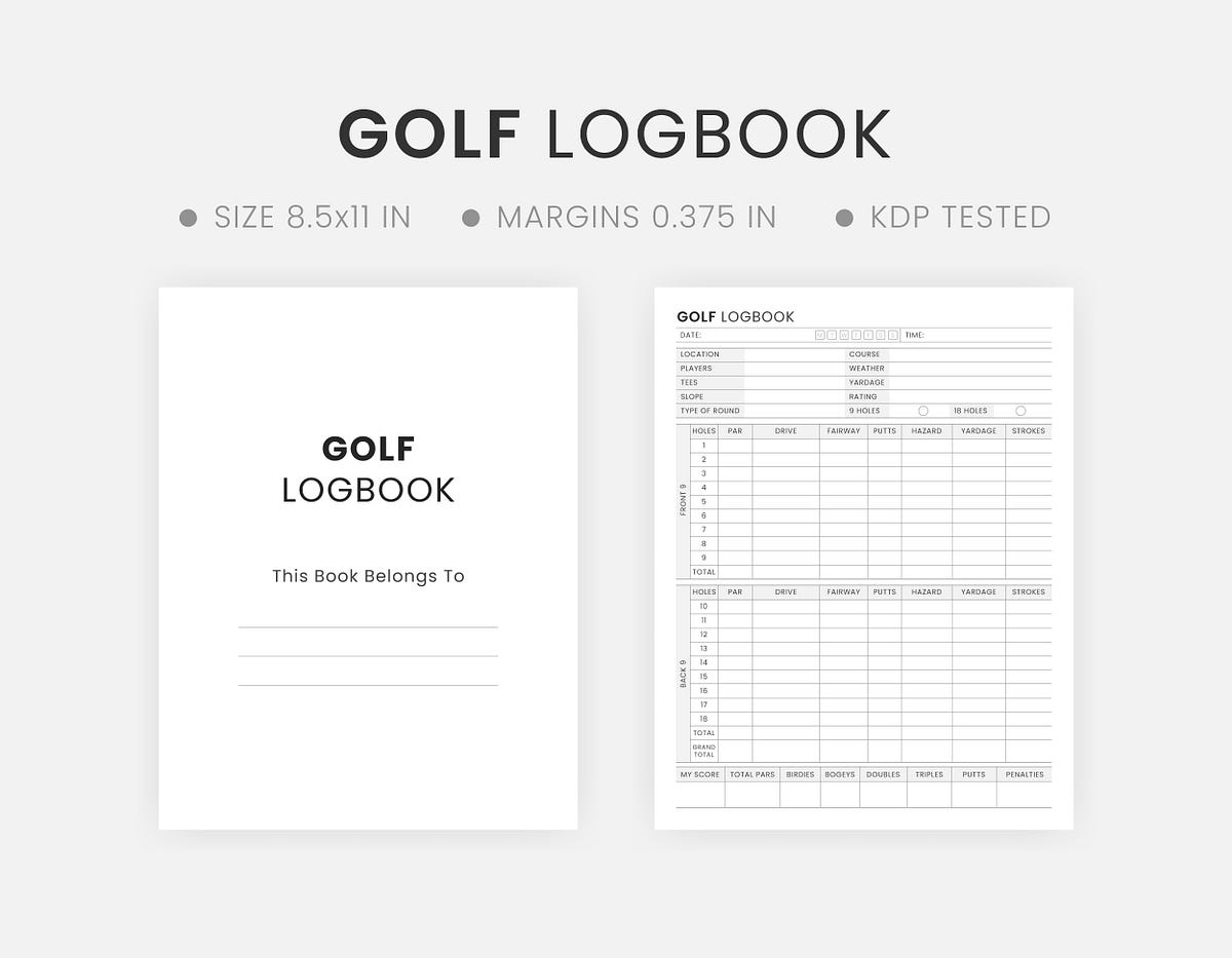 Improve Your Golf Game with These Essential Log Book Templates by