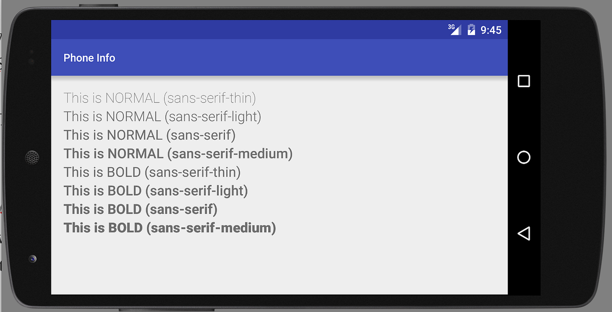 Android Text beyond the BOLD and Normal… | by Elye - A One Eye Dev By ...