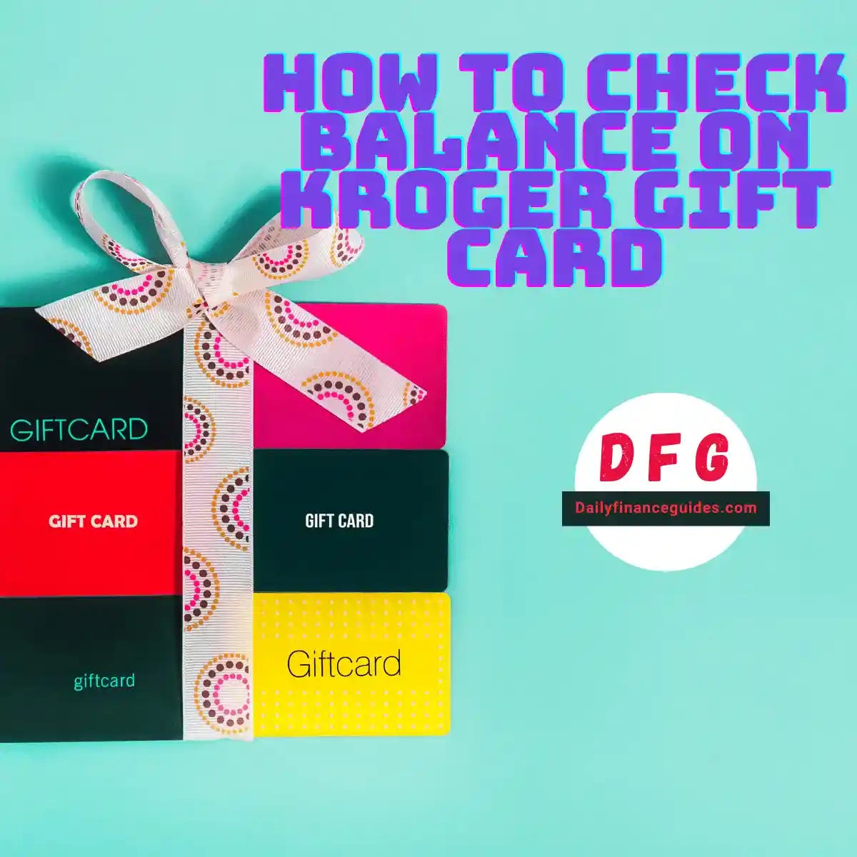 How To Check Balance on Kroger Gift Card by Dailyfinanceguides Jul