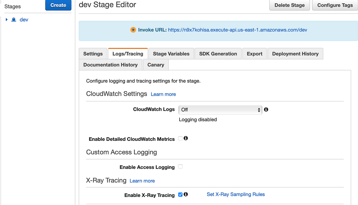 XRay Tracing With Lambda And API Gateway by Vinayak Pandey Towards AWS