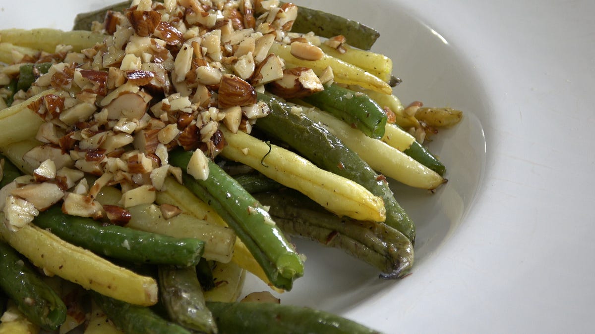 Green Beans Amandine. This delicious dish pairs well with… by Lindsay