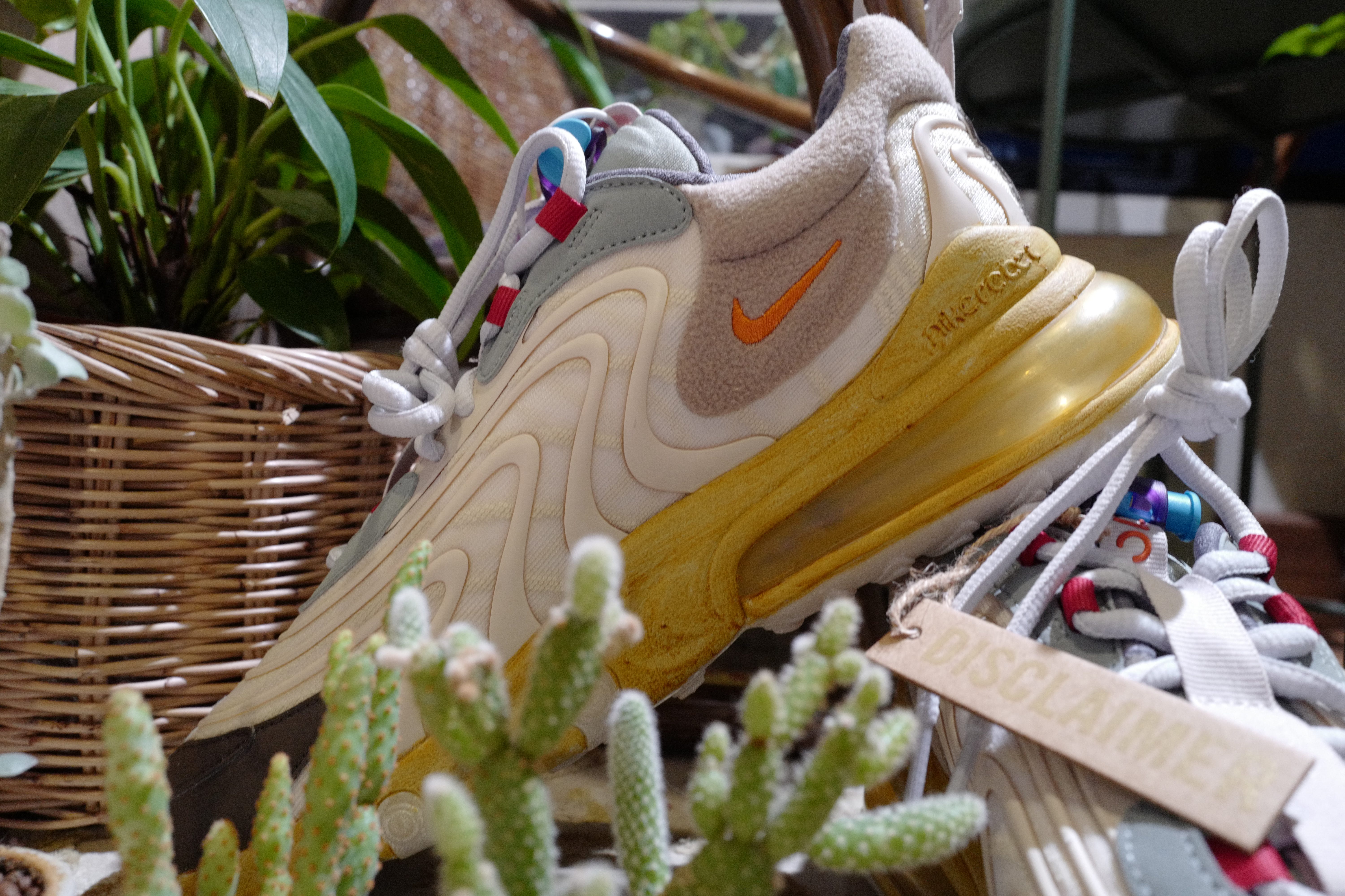 nike air max 270 react cream and tortoise shell