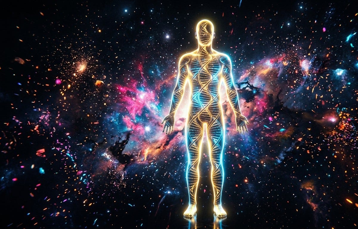 The Quantum Sandbox: How the Human Body Defies Cosmic Chaos