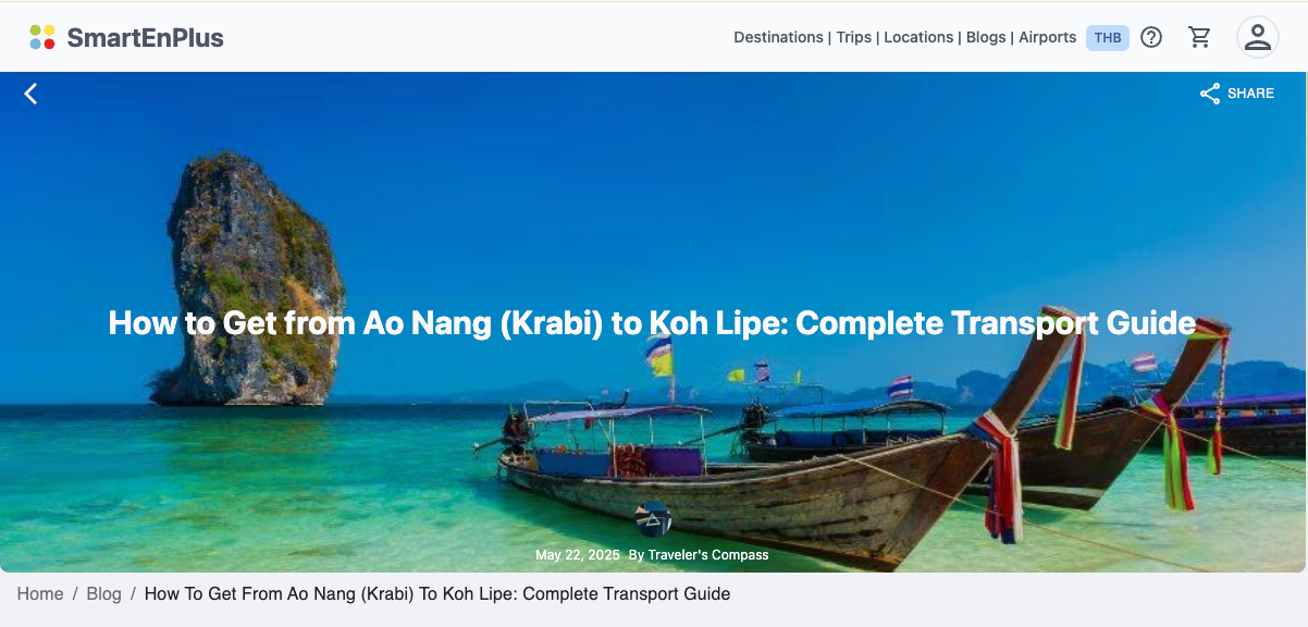 How to Get from Ao Nang (Krabi) to Koh Lipe: A Complete Transport Guide