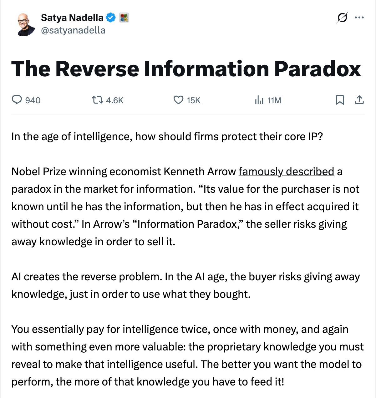 Satya Nadella Just Named the AI Trap His Own Company Profits From