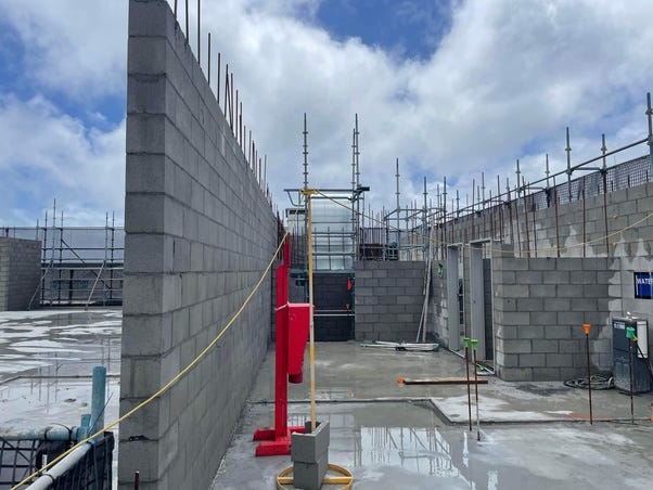 Concrete block best sale load bearing wall