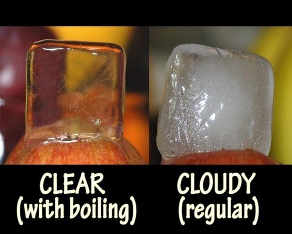 What makes the center of ice cubes white? | by Craig McClarren | Medium
