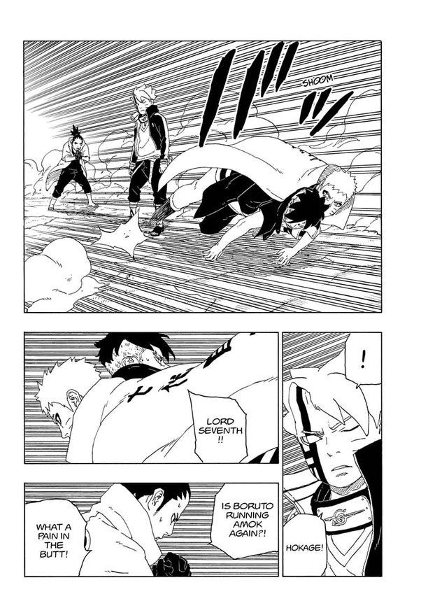 Naruto, Shikamaru, Kawaki VS Momoshiki Boruto and Code Full Fight