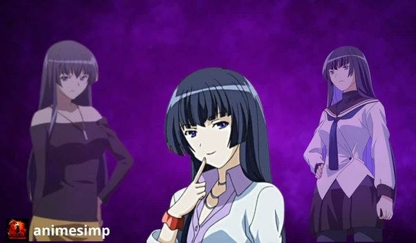 Top 10 Anime girls with black hair and purple eyes, by itsmegoku