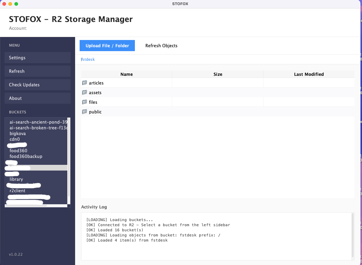 STOFOX: The Missing Desktop Client for Cloudflare R2