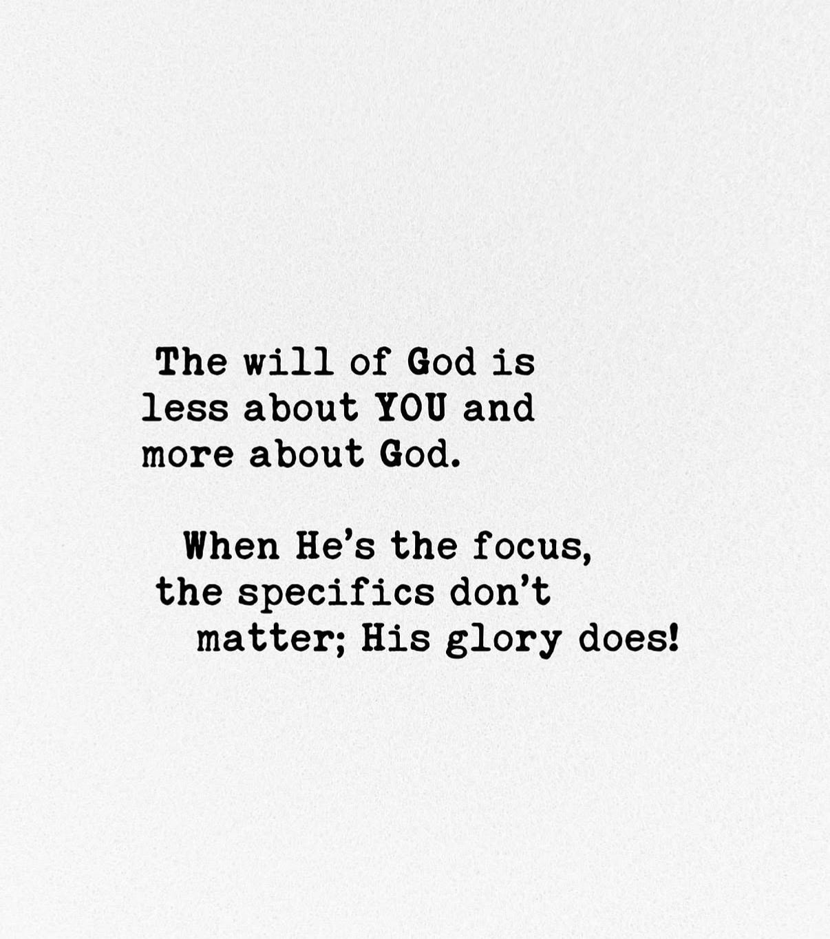 The Blessing in Falling Short..