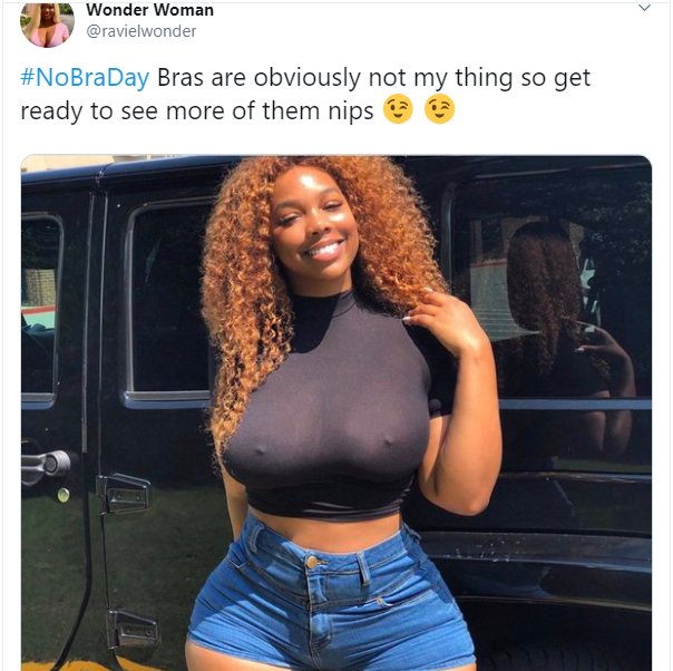 No Bra Day: Women showcase their boobs as they go bra-free (Photos