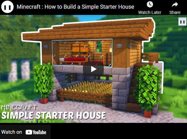 Starter House MINECRAFT FULL Tutorial, by Adrienmontoya