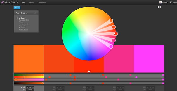 Como criar paletas de cores usando o Adobe Color?