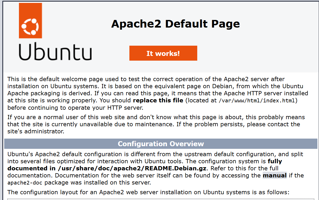apache başarılı birşekilde kurulduya ip’nize istek attığınızda karşınıza gelecek ekran