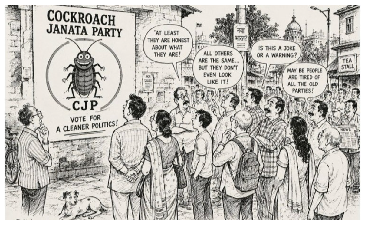 Cockroaches approaching is it?