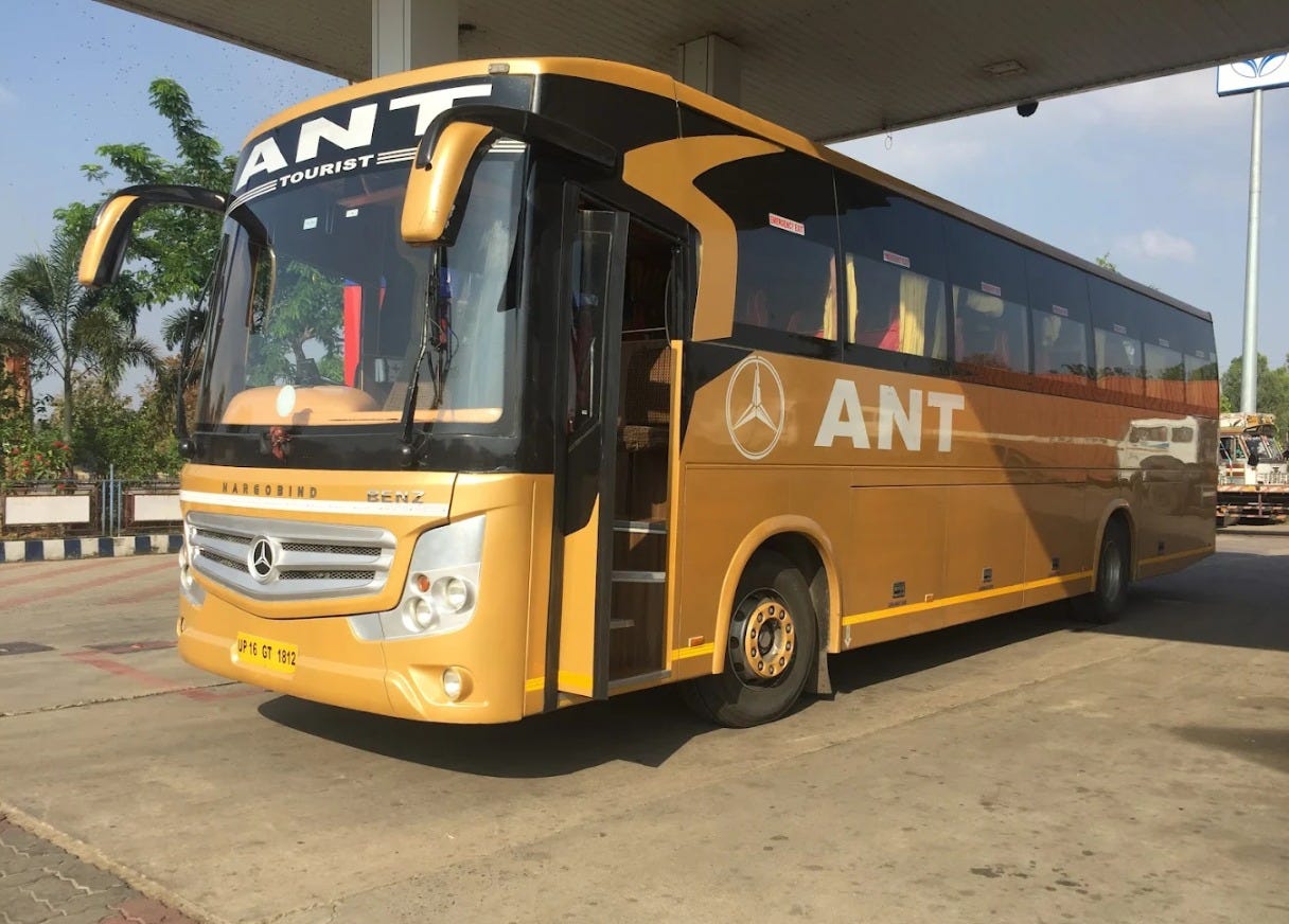 Bharat Benz Bus Hire for Outstation Trip Near Me — Luxury, Safe & Comfortable Group Travel