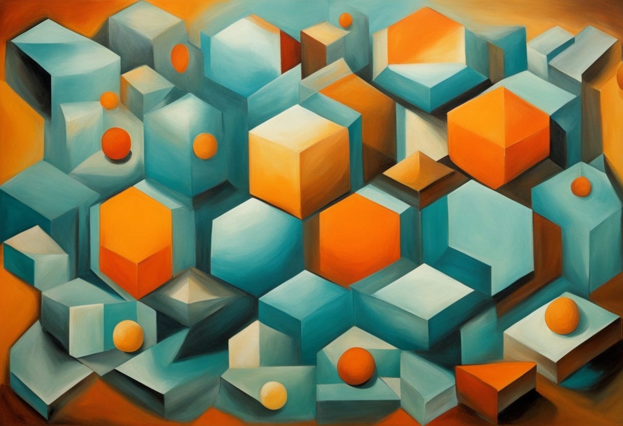 Digital art, ‘Cubistic Laws”, 2026. ELGNART