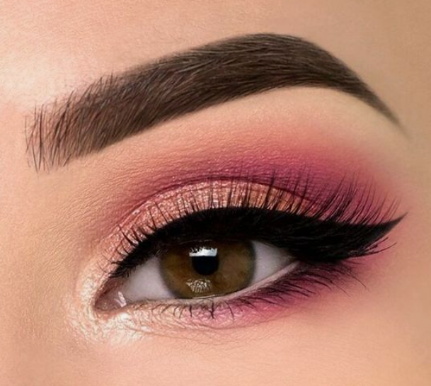 Step By Step Pink Eyeshadow Tutorial For Indian Beauties | by De'lanci |  Medium
