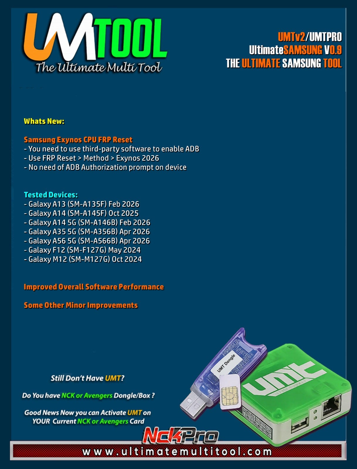 UMTv2/UMTPro UltimateSams v0.9