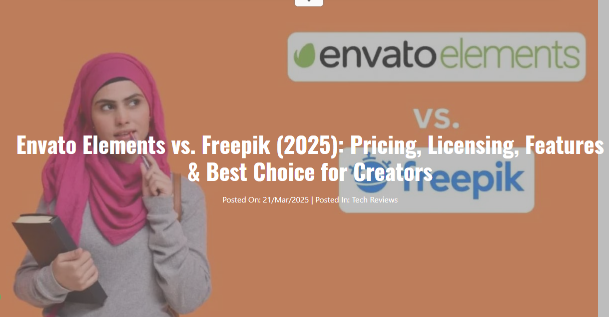 Envato Elements vs Freepik: Comparison for Designers & Developers