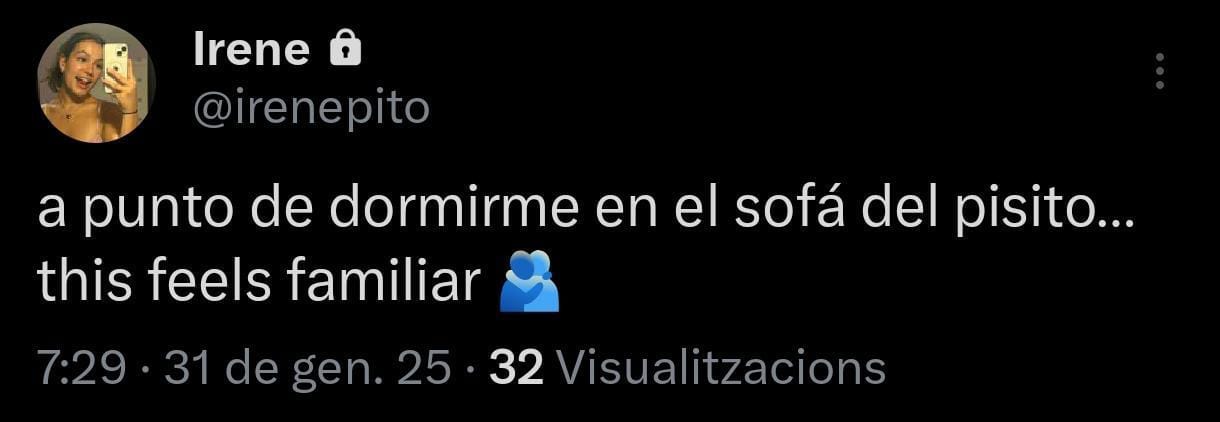 Irene lo siento por tanto tweet tuyo, es que me vienen al pelo