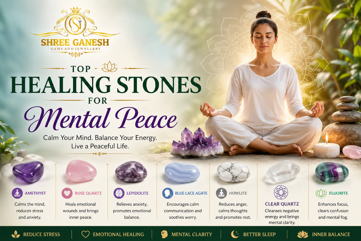 Top Healing Stones for Mental Peace | Certified Crystals India: The Definitive Guide to Natural…