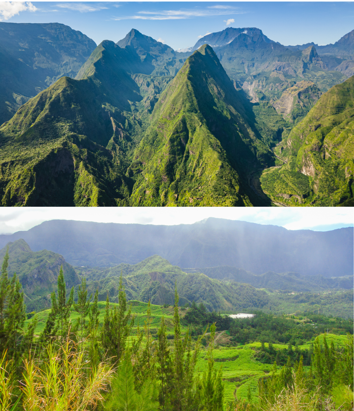 Les 3 cirques de l’île de la Réunion