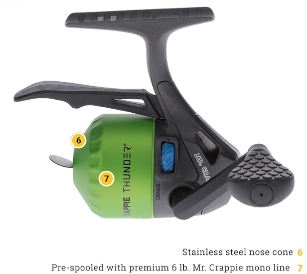 crappie classic fishing reel Series Spinning Get versatility with the Mr Mr. Crappie Slab Shaker Crappie
