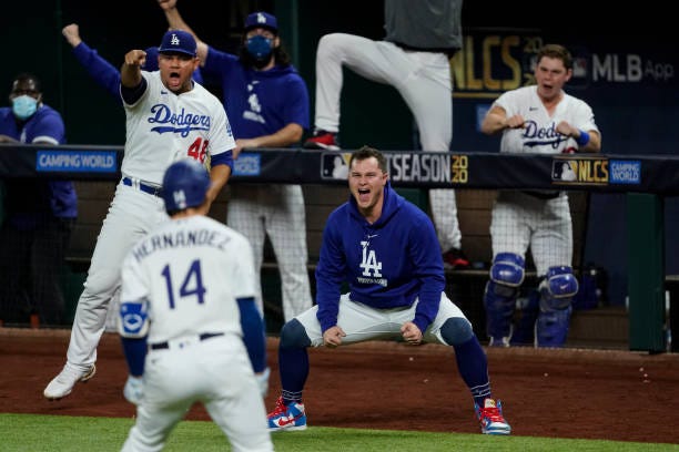 Men's Los Angeles Dodgers Enrique Hernandez 14 2020 World Series