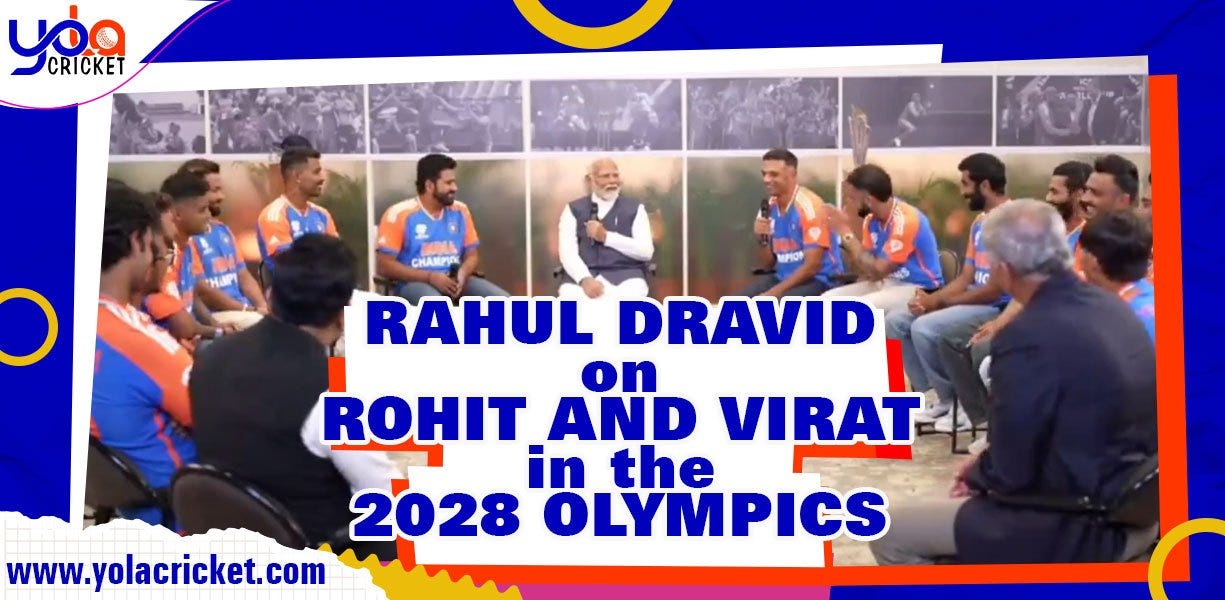 Rahul Dravid said that Rohit and Virat might participate in the 2028 Olympics!