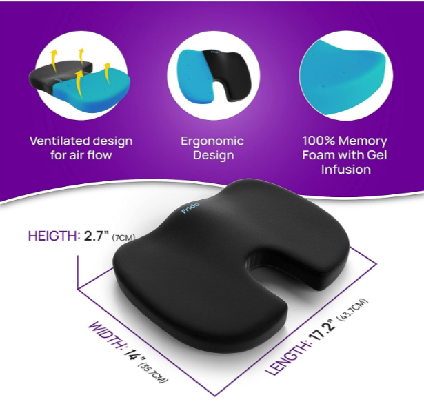 Best Coccyx Cushion - Ergonomic Memory Foam Design