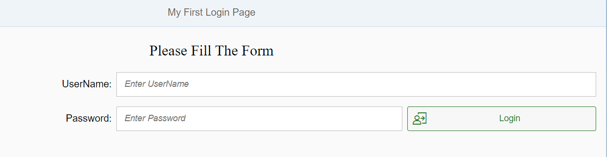 Login Page in SAP UI5 with User Name and Password