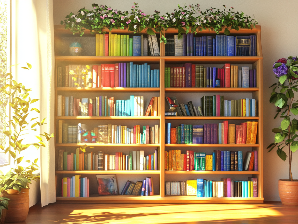 Book Shelf (AI-generated by me)