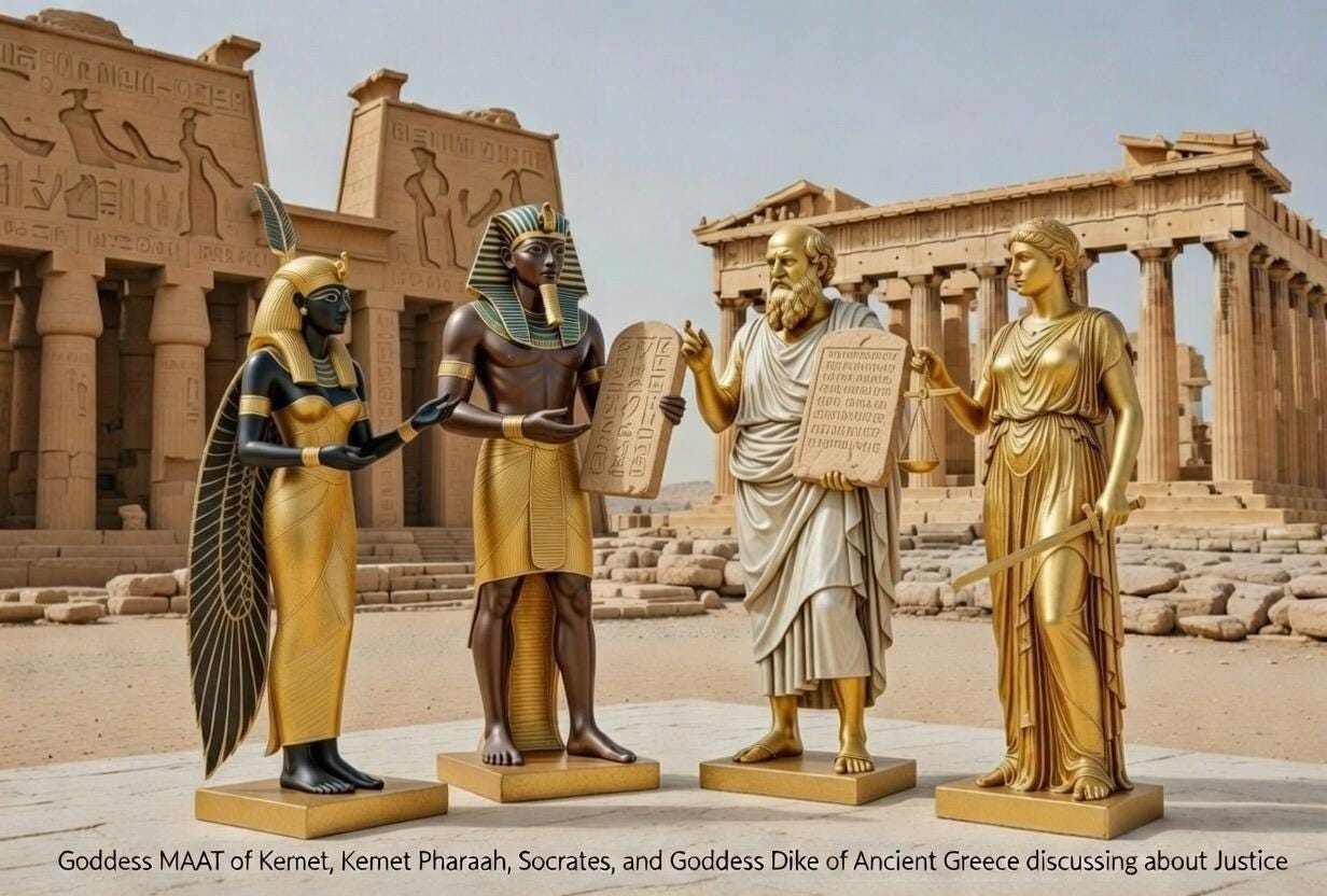 Ma’at, Themis and Dike as the Foundations of Inquiry and Epistemic in Philosophy