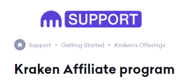 Kraken Affiliate Program