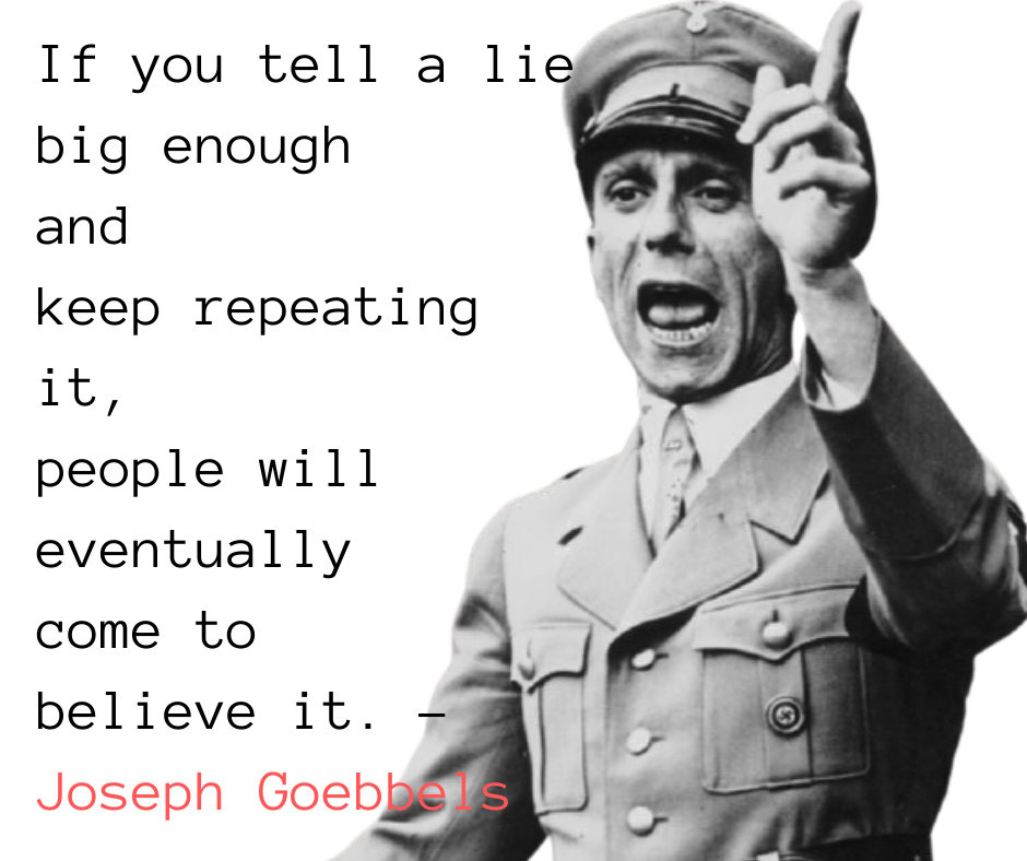 Joseph Goebbels giving a speech