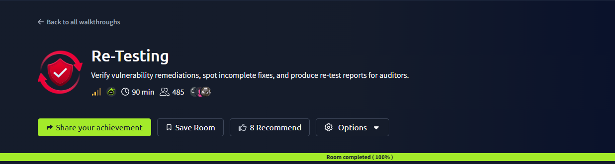 Re-Testing (THM) Tryhackme Walkthrough