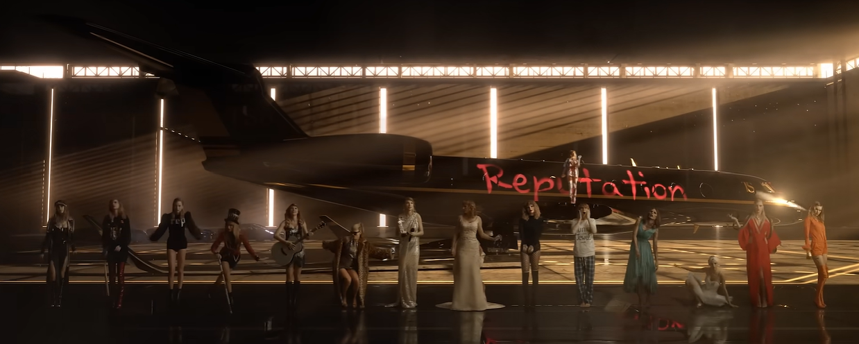Final shot from the music video “Look what you made me do” by Taylor Swift via YouTube