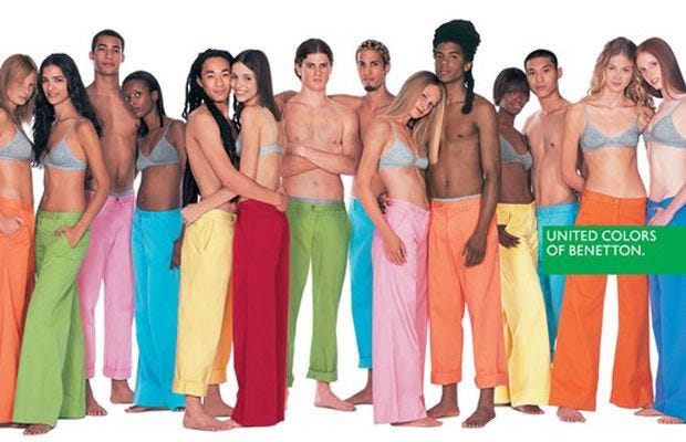 United Colors of Benetton blazed a trail for diversity in fashion | by Yomi  Adegoke | Medium