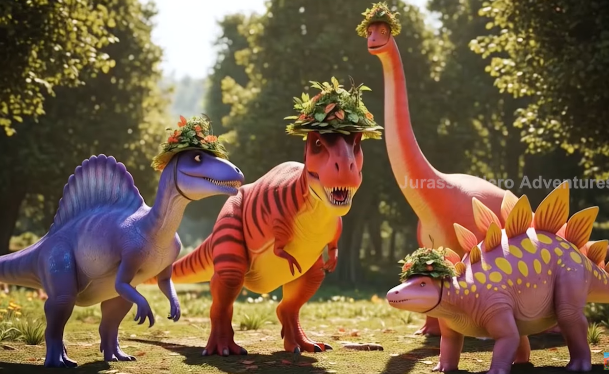 Spinosaurus & T-Rex Go Wild! Funny Jurassic Ride Through the Forest 🦖🌲🤣