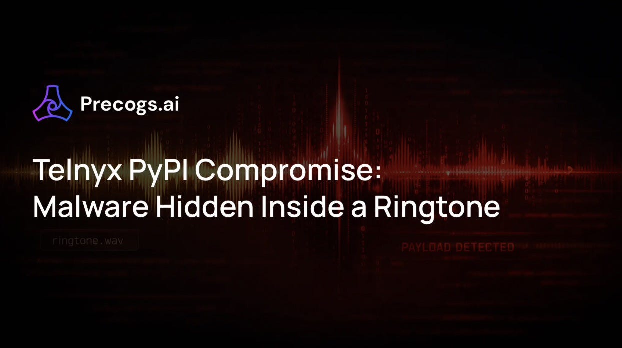 The telnyx PyPI Compromise: How TeamPCP Hid Malware Inside a Ringtone