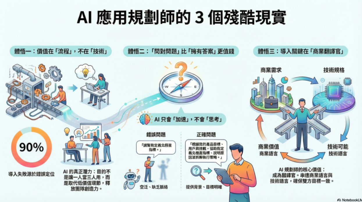 AI 應用規劃師教我的 3 個「殘酷」現實