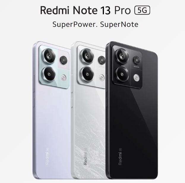 Redmi Note 13 5G Series  SuperPower. SuperNote 