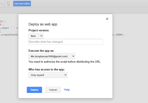 Create a basic API using Google Apps Script in less than a minute, by  Pooja Singh, Madgical Techdom — MadTechBits